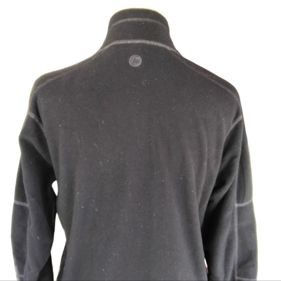 Marmot Black Gray Bridgeport Half Zip Fleece Jacket Size XL - Picture 5 of 7